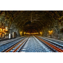 Fototapetai Geležinkelio tunelis